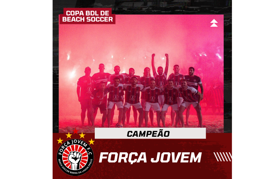 FORÇA JOVEM CAMPEÃO DA COPA BDL DE BEACH SOCCER 